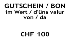 Gutschein im Wert von CHF 100